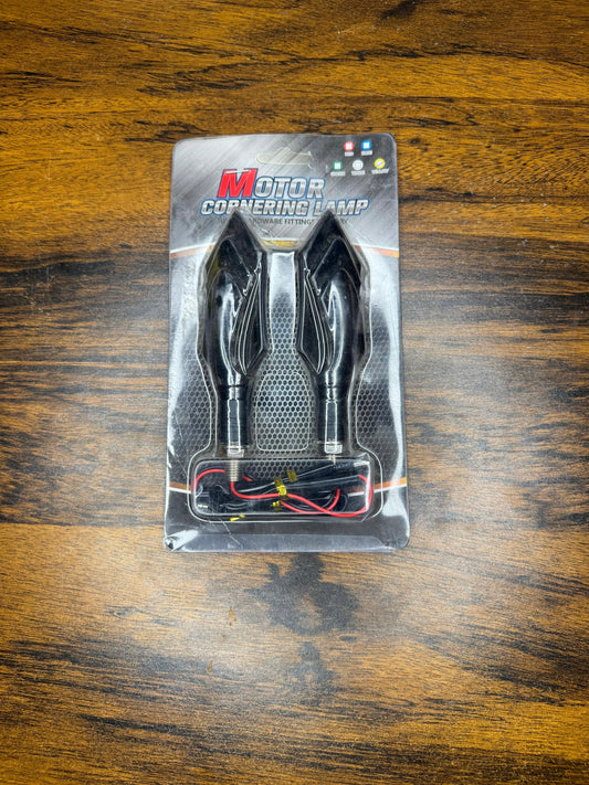 Motorcycle LED Turn Signal Lights – Sleek Arrow Design (Set of 2)