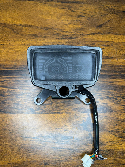 Compact Digital Motorcycle Speedometer with LCD Display & Gear Indicator